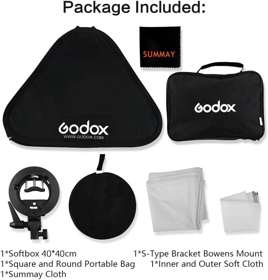 Foldable Softbox 40x40cm with Flash Bracket B97312