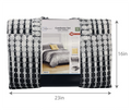 Rich Black Floral 10 Piece Queen Bed in a Bag Comforter Set U4535