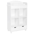 Kids Cubby Storage Cabinet with Bookrack L167