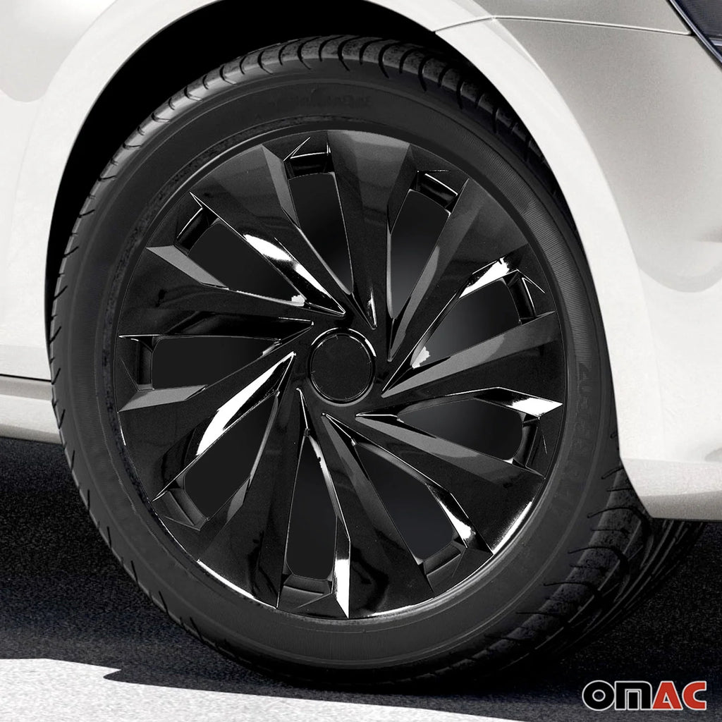 15 Inch Black Wheel Rim Covers Hubcaps X534192
