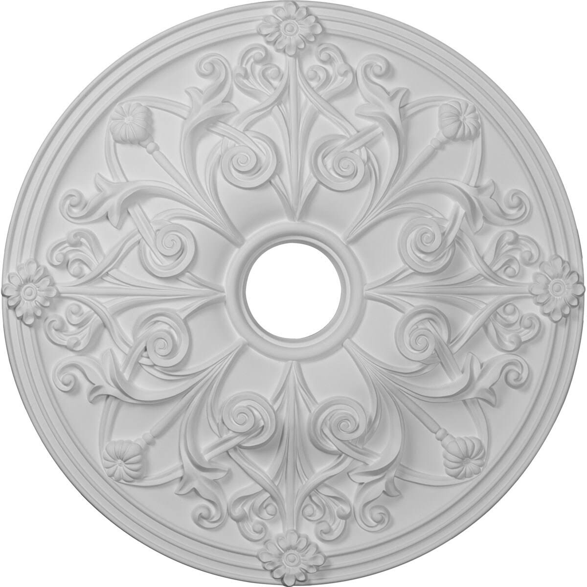 Hand-Painted Cloud Burst Crackle Ceiling Medallion X913813