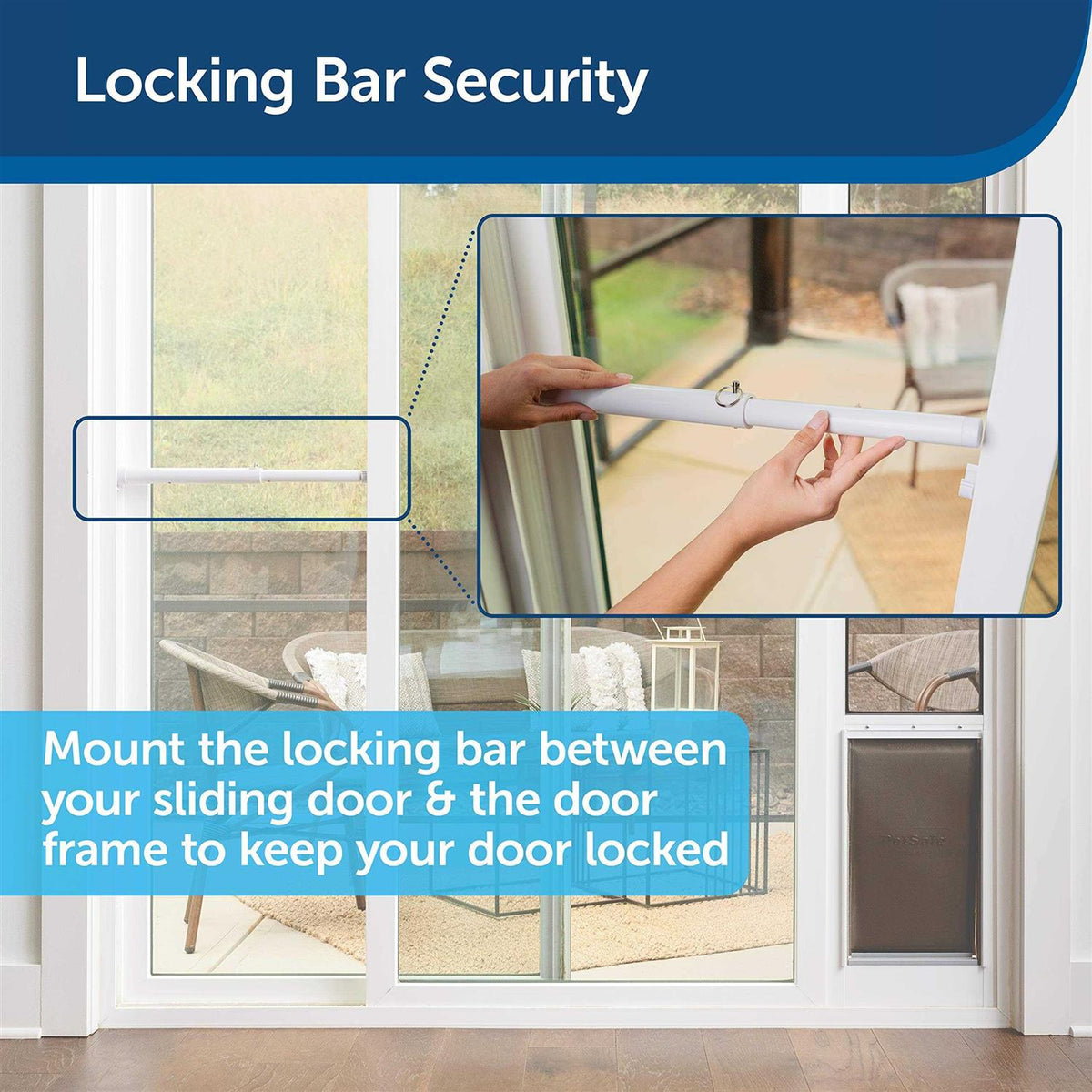 Sliding Glass Pet Door Security Bar E159195