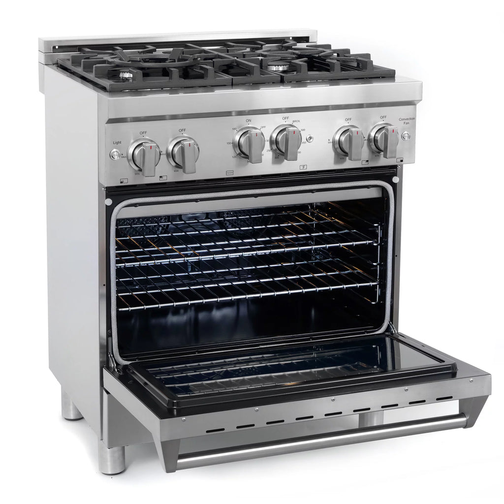 5 Piece Kitchen Appliance Package with Gas Range Range Hood Dishwasher French Door Refrigerator Wine Refrigerator I645