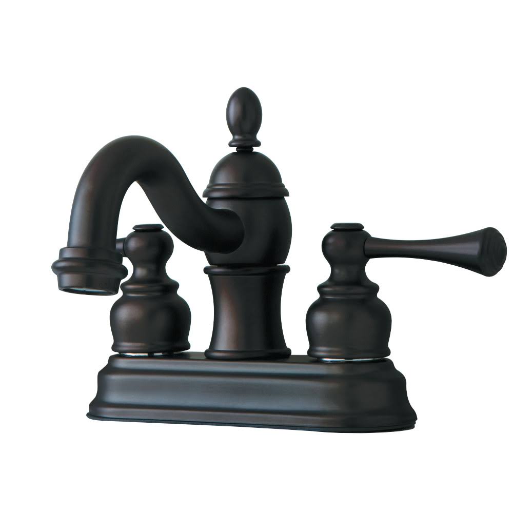 Oil Rubbed Bronze Two-Handle Centerset Lavatory Faucet with Pop-Up B55264