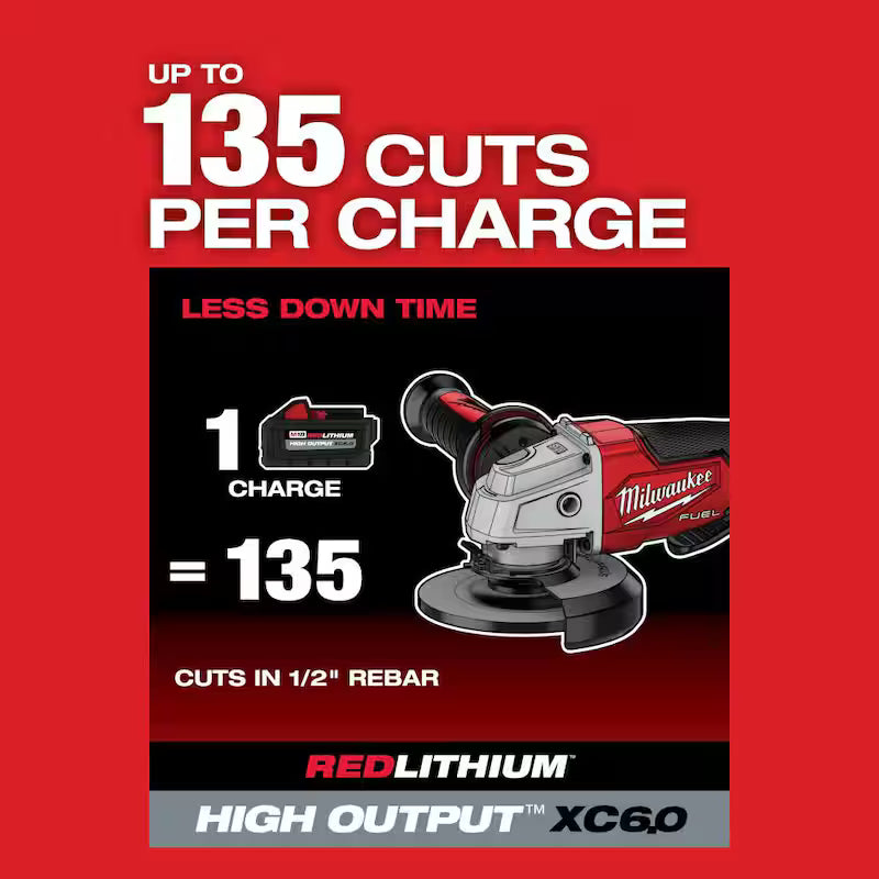 18V Lithium-Ion Brushless Cordless 4-1/2 in./5 in. Grinder and Hammer Drill L168033