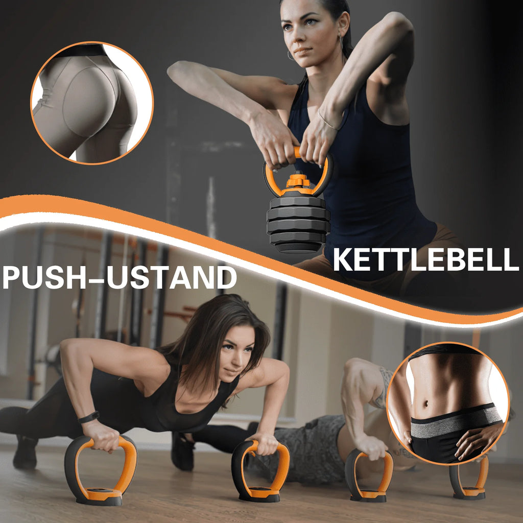 44lb 6-in-1 Adjustable Dumbbells Set with Connector N5930