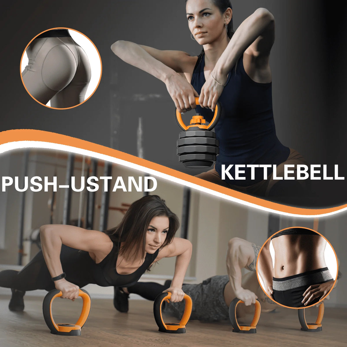 44lb 6-in-1 Adjustable Dumbbells Set with Connector N5930