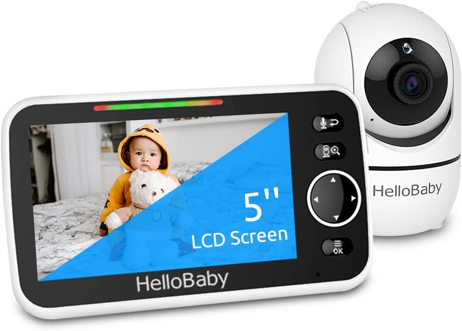 Baby Monitor with Camera and Audio, 5 Inch Video Baby Monitor I469