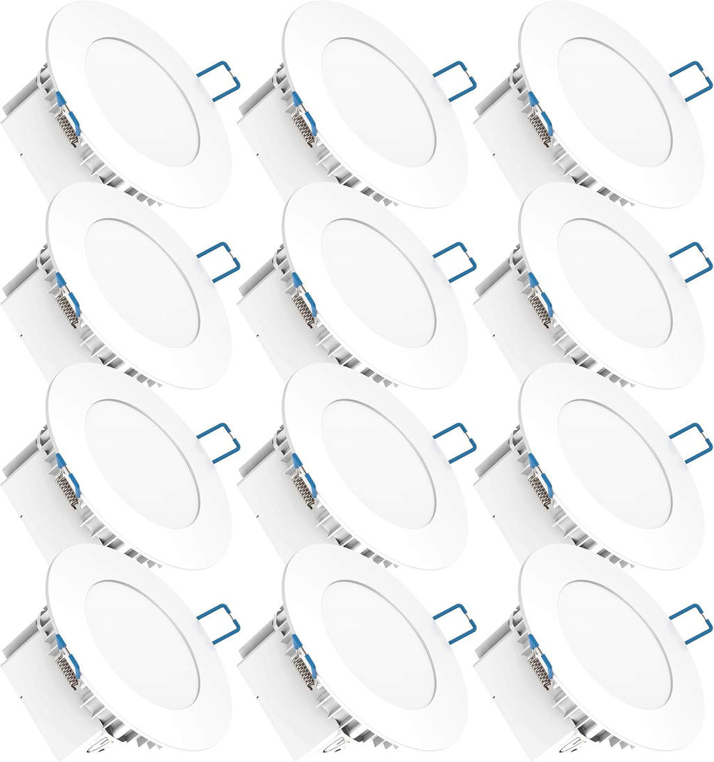 12 Pack 4 Inch Ultra Thin LED Recessed Ceiling Lights K14524