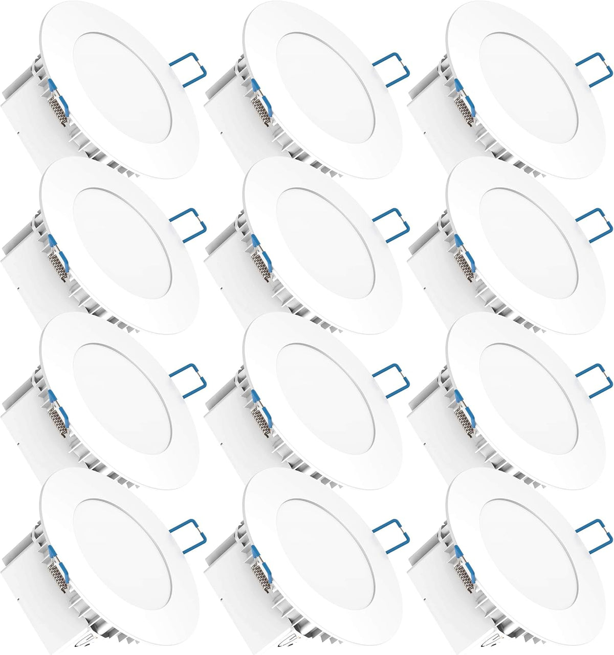 12 Pack 4 Inch Ultra Thin LED Recessed Ceiling Lights K14524