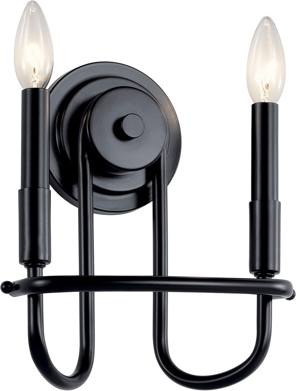 2 Light Brushed Nickel Wall Sconce D405