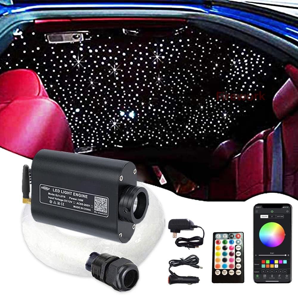 16W RGBW LED Fiber Optic Star Ceiling Light Kit P18479