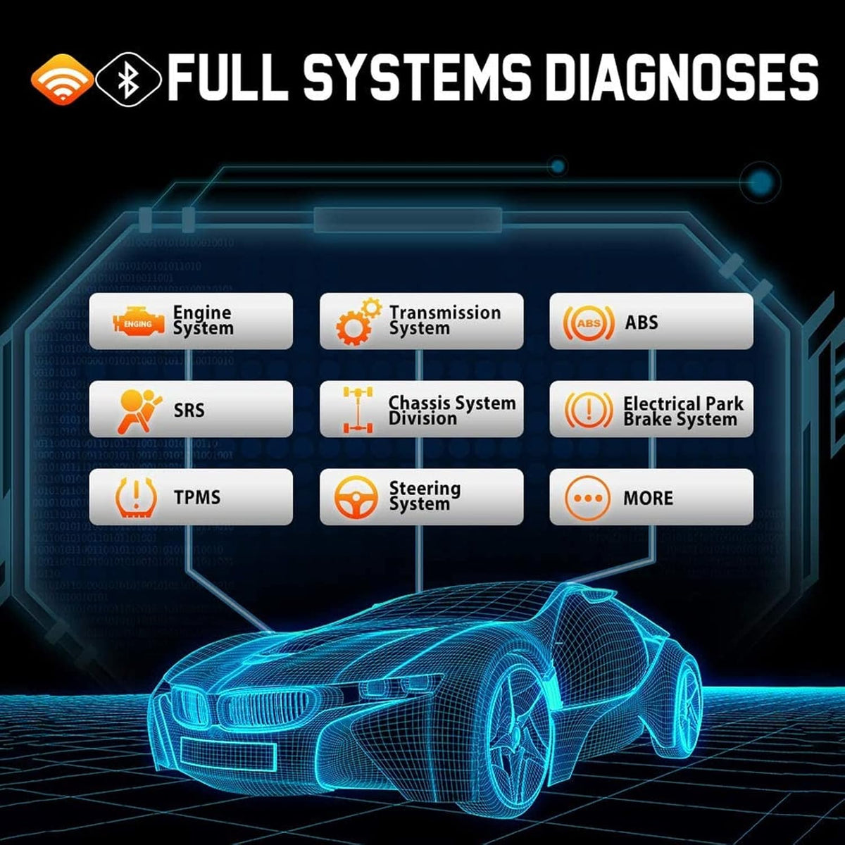 2022 Autel Scanner MaxiCOM MK808TS, Combination of Autel MK808BT and TS608, OE-Level TPMS Scan Tool with 28+ Service Functions, All Systems Diagnoses, Activate/Program/Relearn TPMS Sensors K628