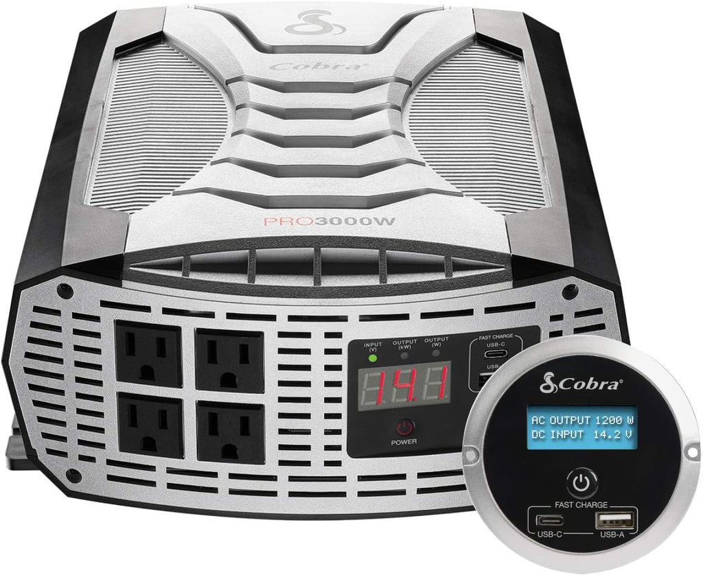 500W Portable Power Inverter with 2 AC Outlets and 2 USB Ports X1021