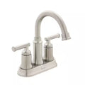 4 in. Centerset Double Handle High-Arc Bathroom Faucet Brushed Nickel A11821