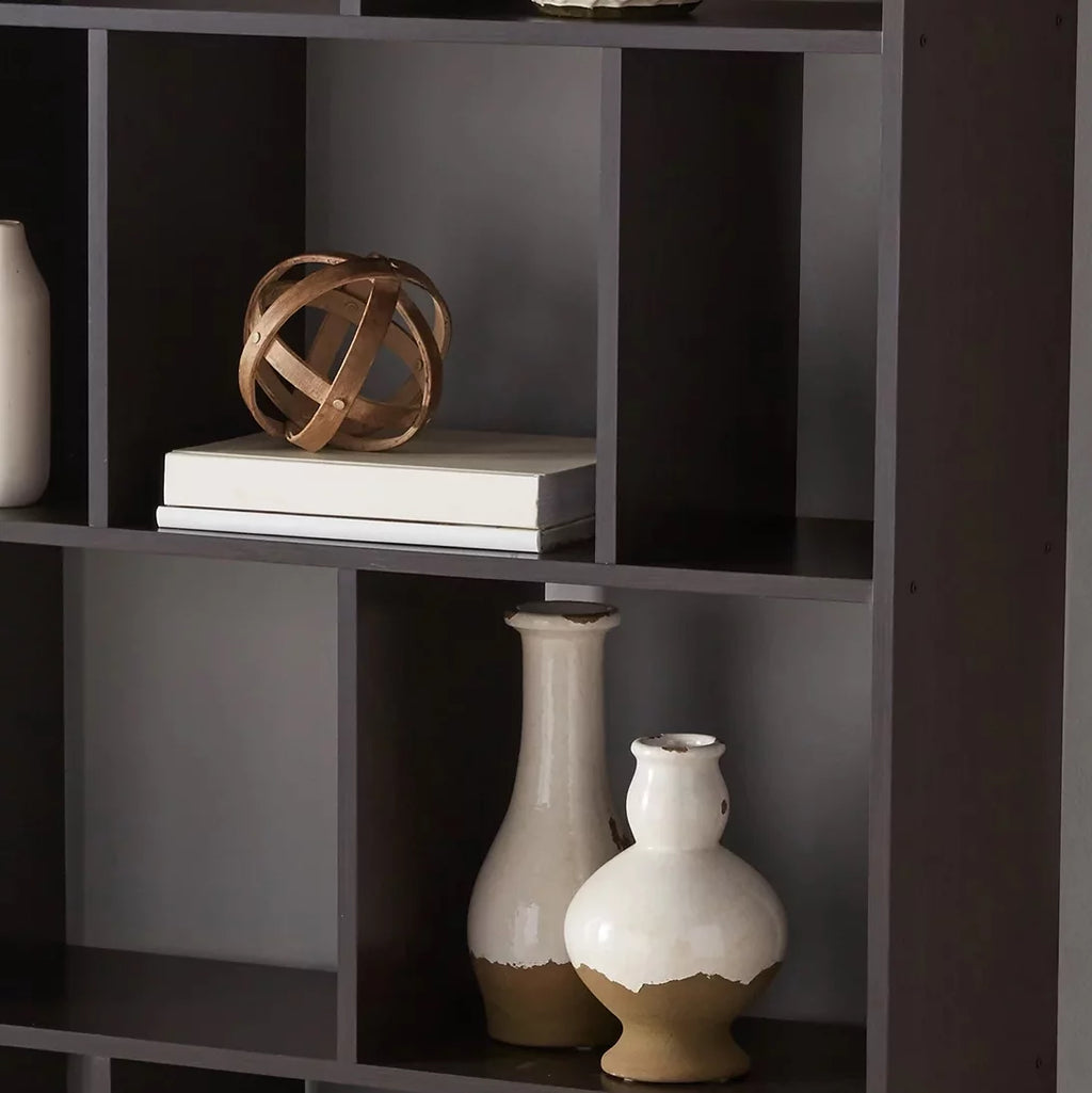12 Cube Espresso Bookcase A478