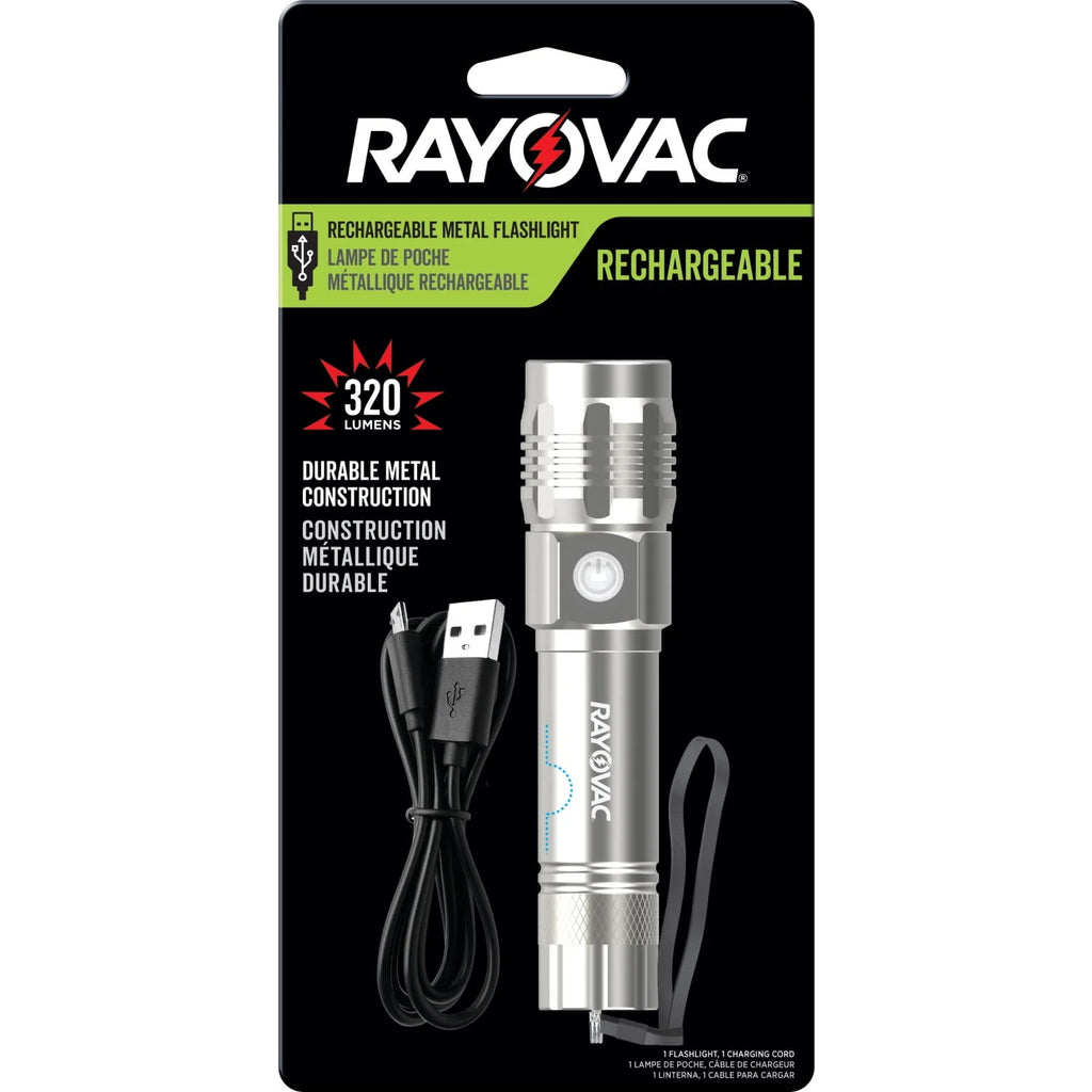 Metal Rechargeable LED Flashlight 300 Lumens K2984