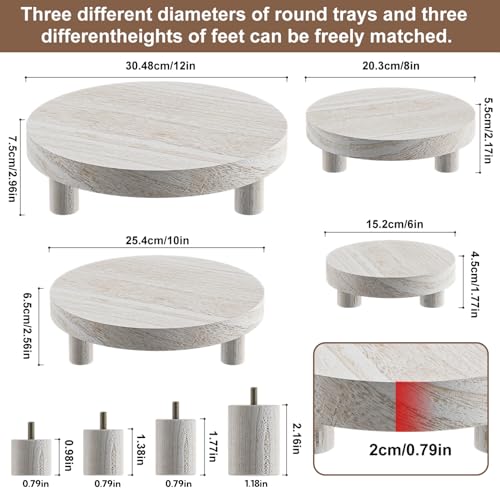 3 Pcs Wood Plant Stand G93790