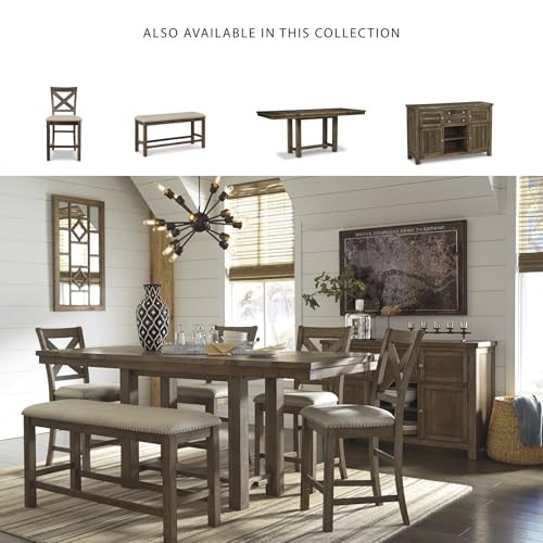 White Dining Extension Table with Trestle Base O783241