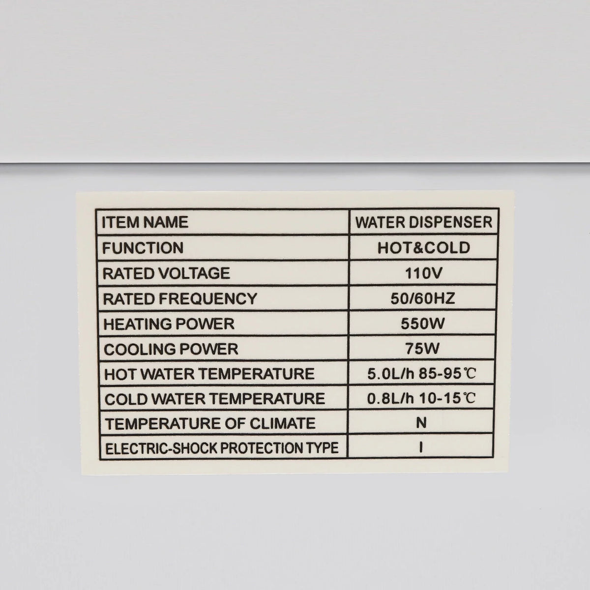 Top Loading Hot & Cold Water Cooler Dispenser T9237