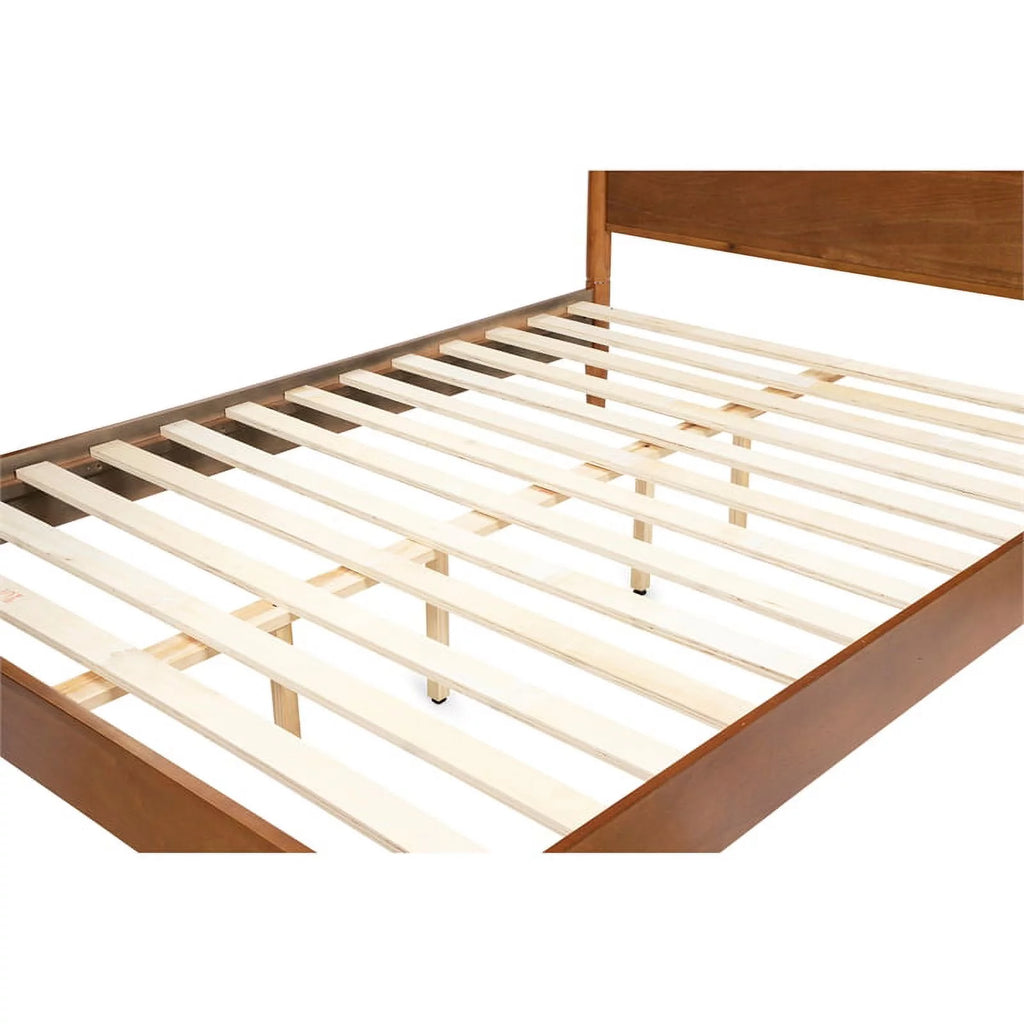 Solid Wood Full Platform Bed in Oak Z6728