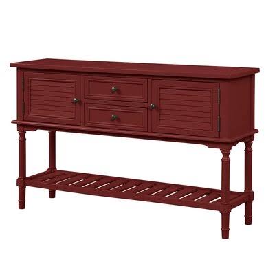47'' Modern Console Table Sofa Table with 2 Drawers, 2 Cabinets and 1 Shelf M66546