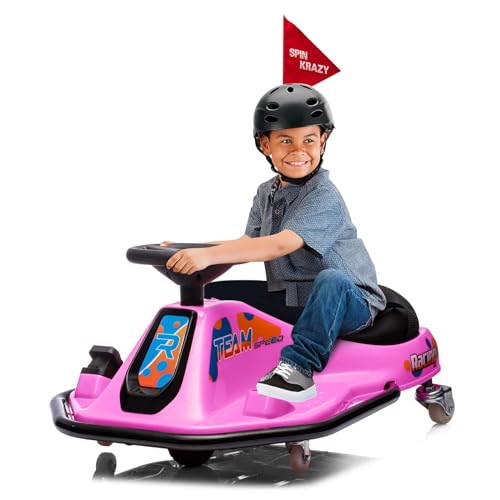24V Electric Drifting Go Kart for Kids, Black A474539