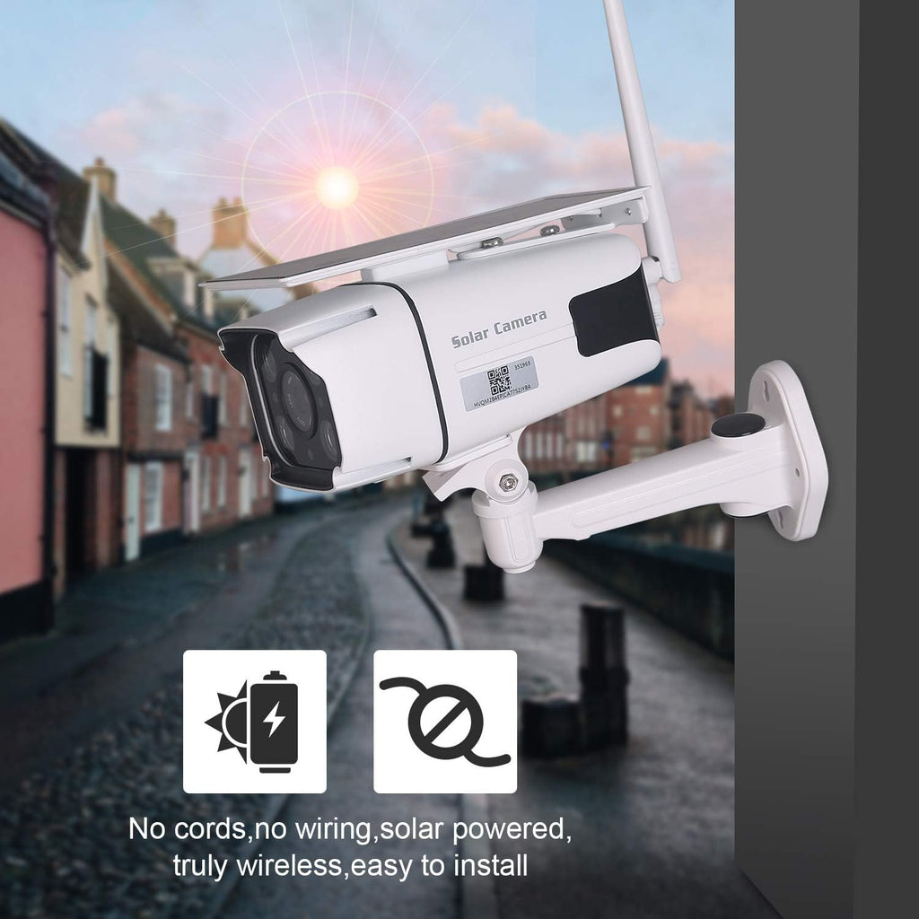 Solar Powered Wireless Security Camera 2.4Ghz WiFi IP CCTV Camera W874576