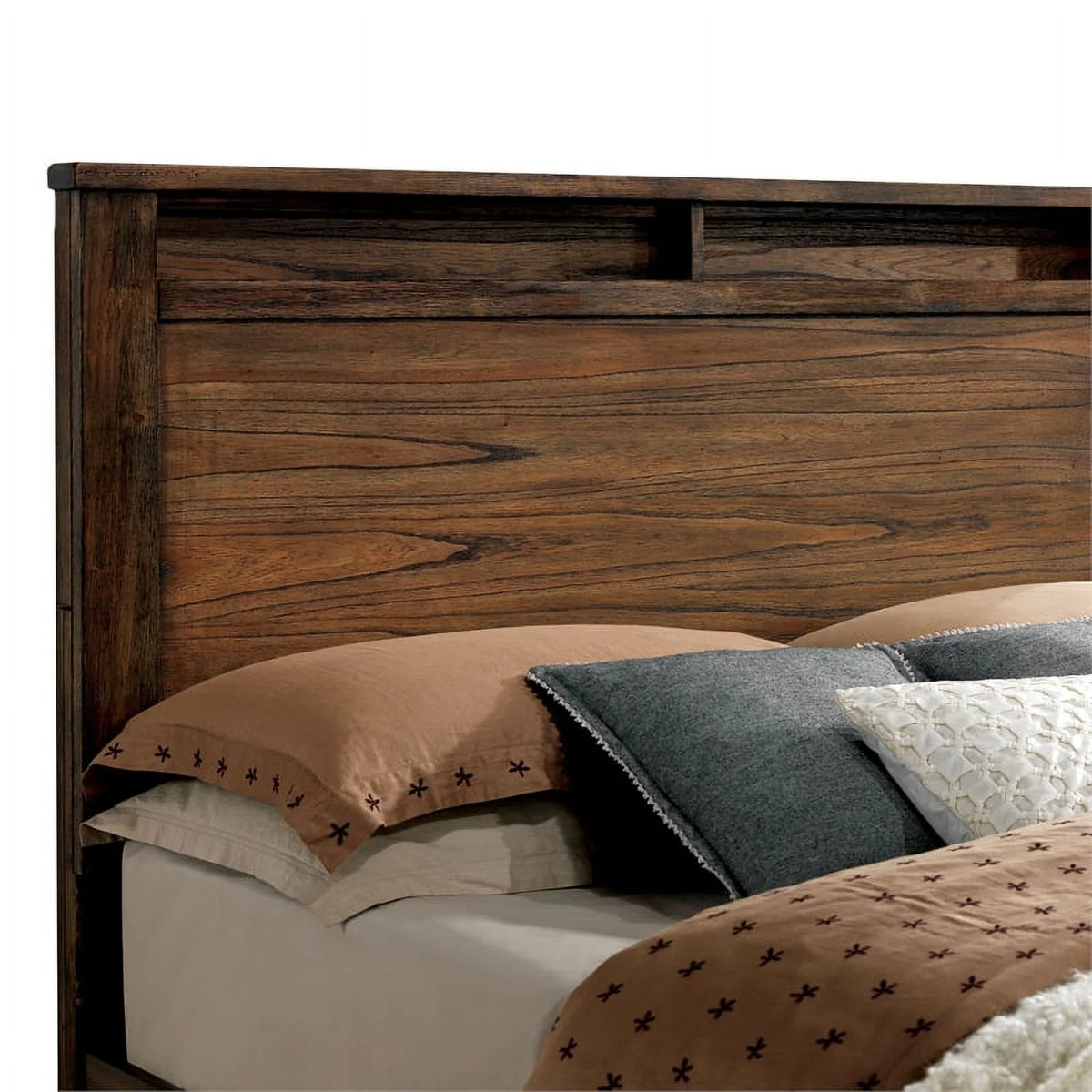 Antique Oak Solid Wood Bedroom Set Cal King S89537
