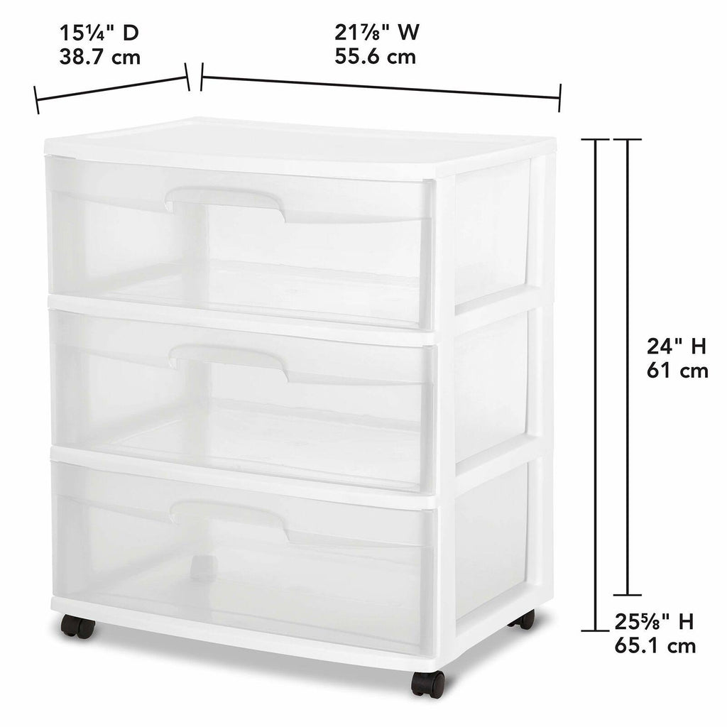 Wide 3 Drawer Cart H881554