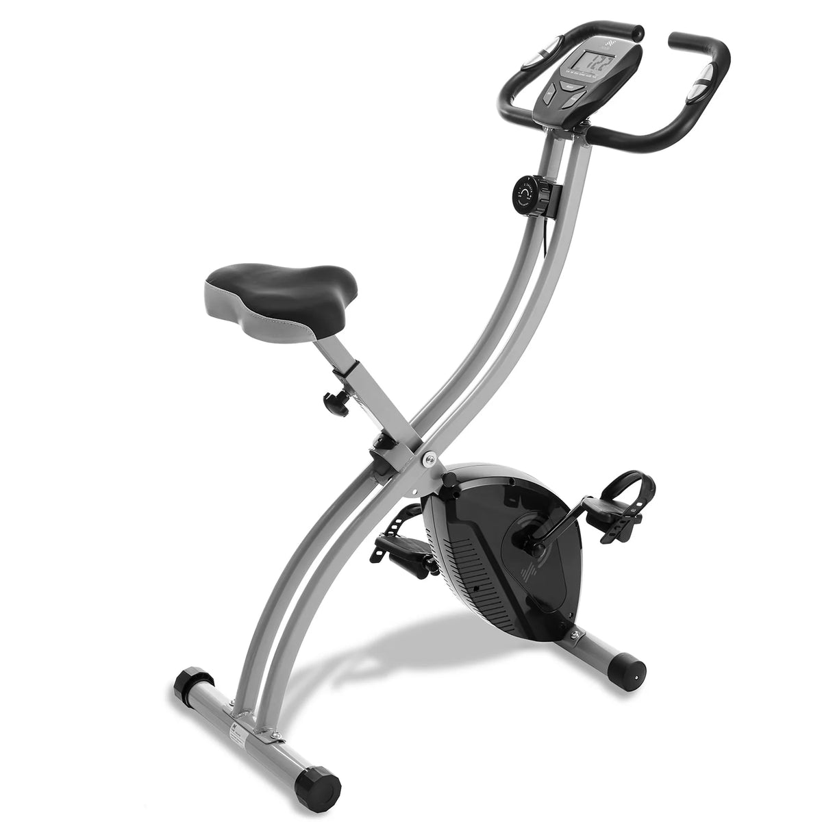 Folding Upright Stationary Exercise Bike with Magnetic Resistance Z46614