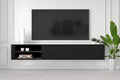 Black Wood 71 inch Tv Stand N368