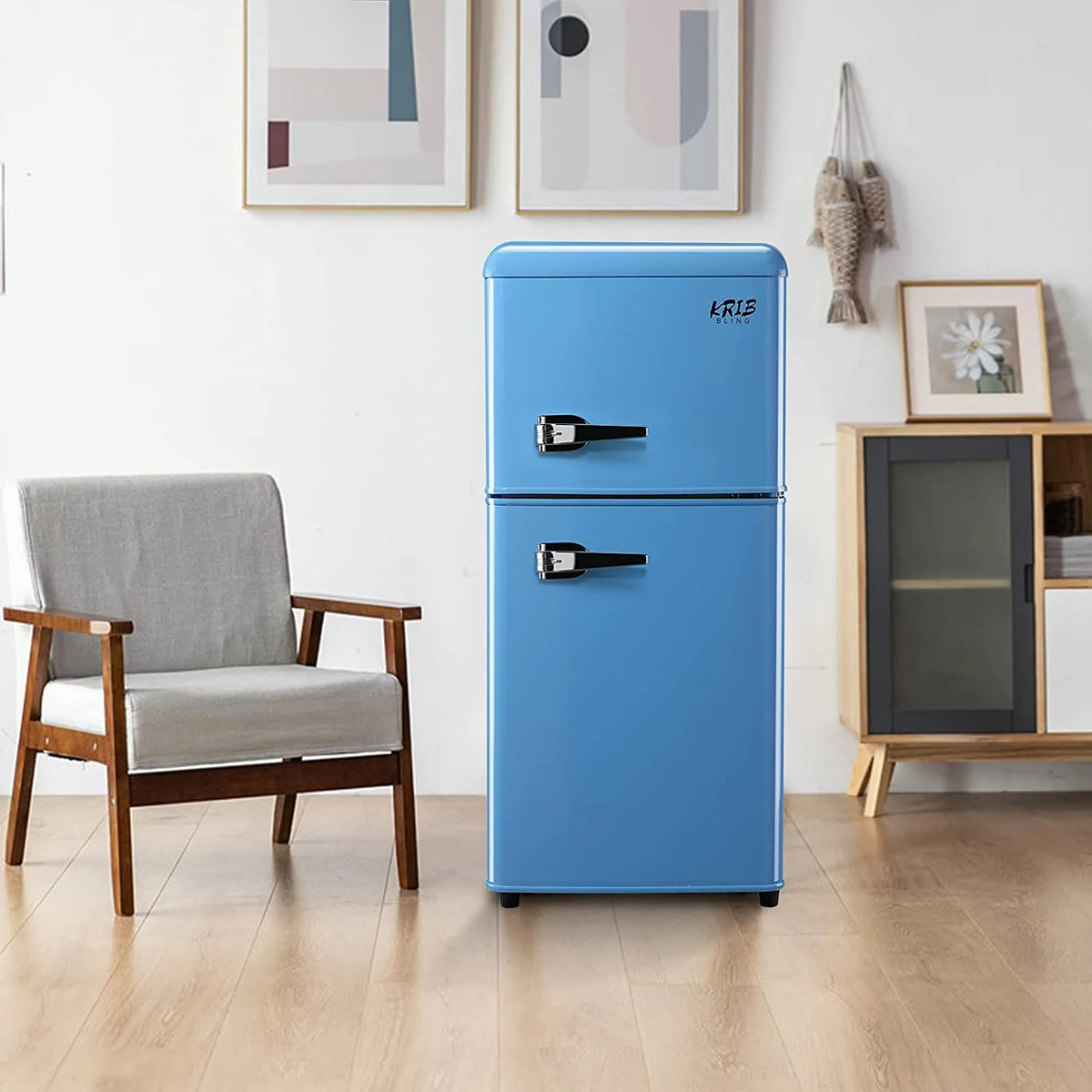 3.5cu.ft Compact Refrigerator Mini Fridge with Freezer T847833