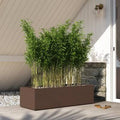 Polymer Planter Box Chocolate Brown I5420