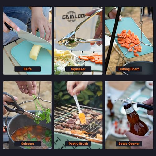 Camping Cooking Utensil Set with Organizer Case V7689