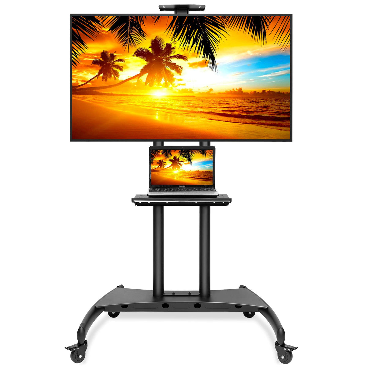 Rolling TV Stand Mobile TV Cart for 55" - 80" Plasma LED LCD H989