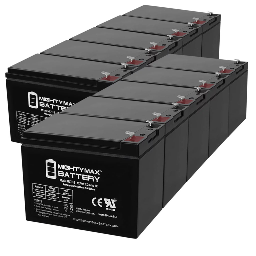 12 Volt 7ah Rechargeable Battery with F1 Terminals J819