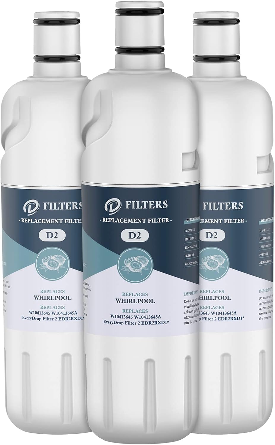 Water Filter Cap Replacement Pack of 2 L1292