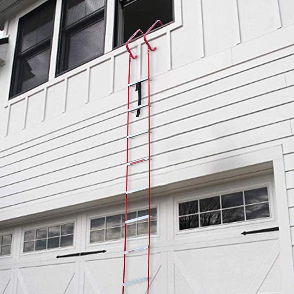 2 Story Fire Escape Ladder with Anti-Slip Rungs F52494