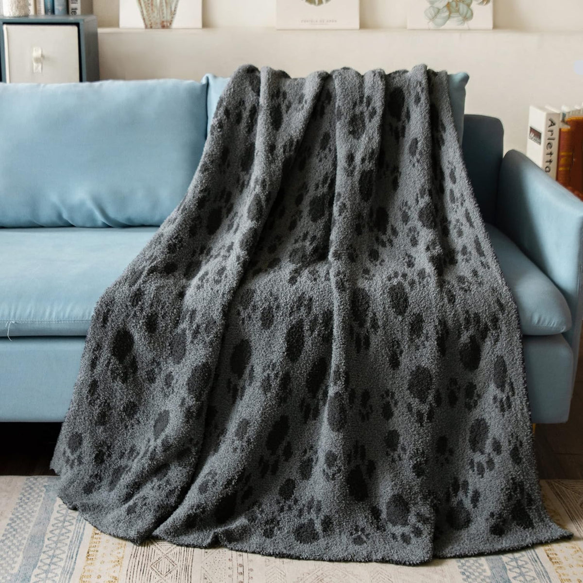Chunky Knit Chenille Throw Blanket 50 x 60 A870013
