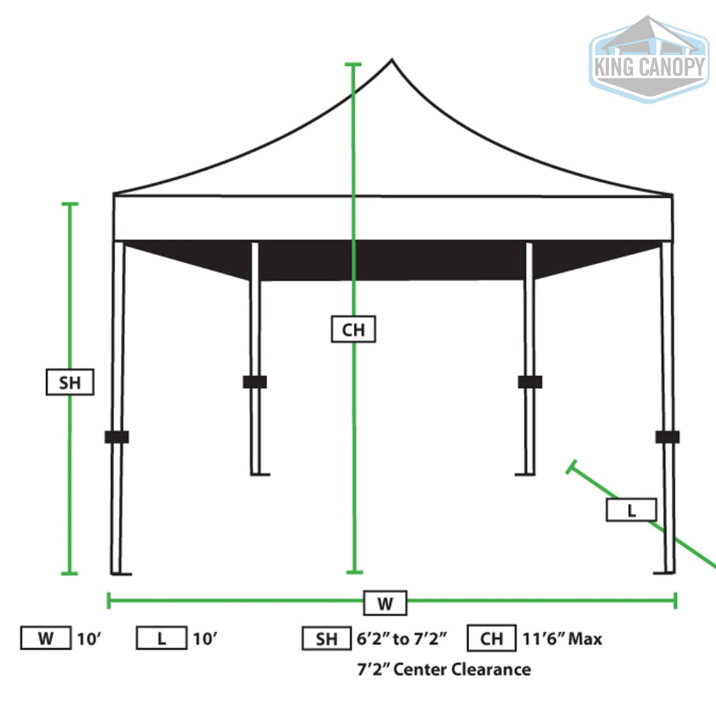 10 ft. x 10 ft. White Pop Up Canopy Tent Z65705