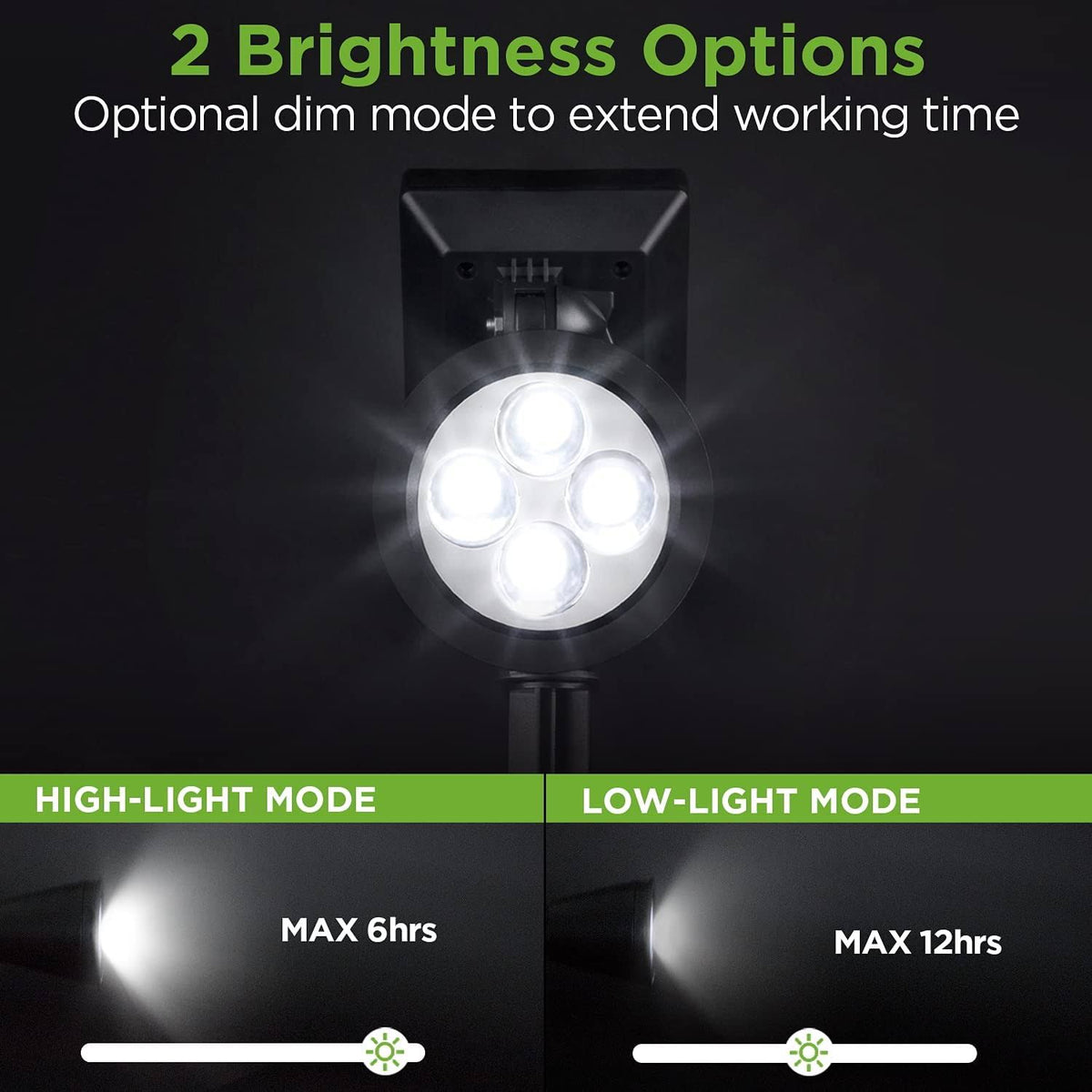 Solar Lights 2-in-1 Waterproof Outdoor Landscape Lighting T16554