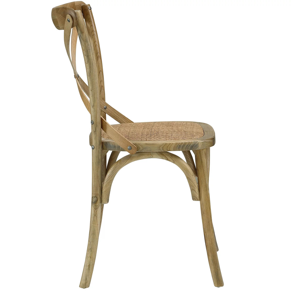 Brown Wood Dining Side Chair J61936