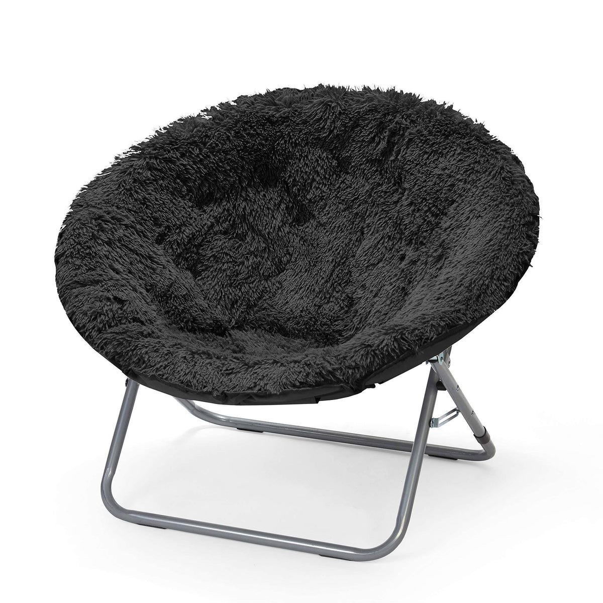 Oversized Faux Fur Moon Chair L4753