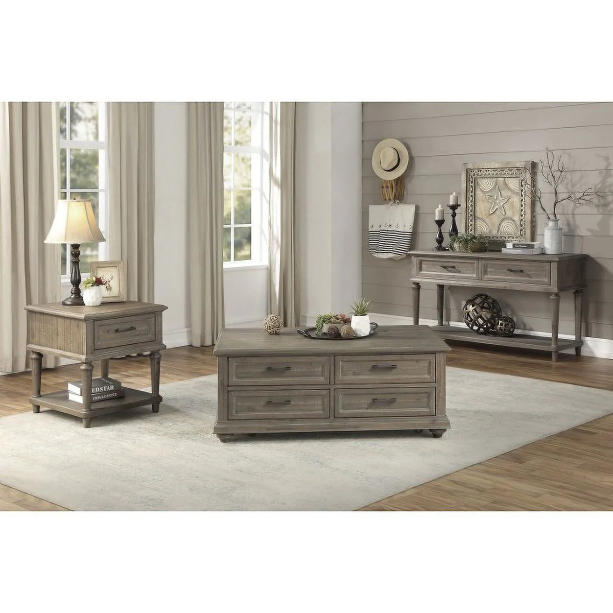 Wood 4 Drawer Coffee Table T3958