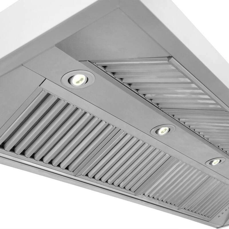 60 in. 500 CFM Convertible Wall Mount Range Hood in Stainless Steel I363157