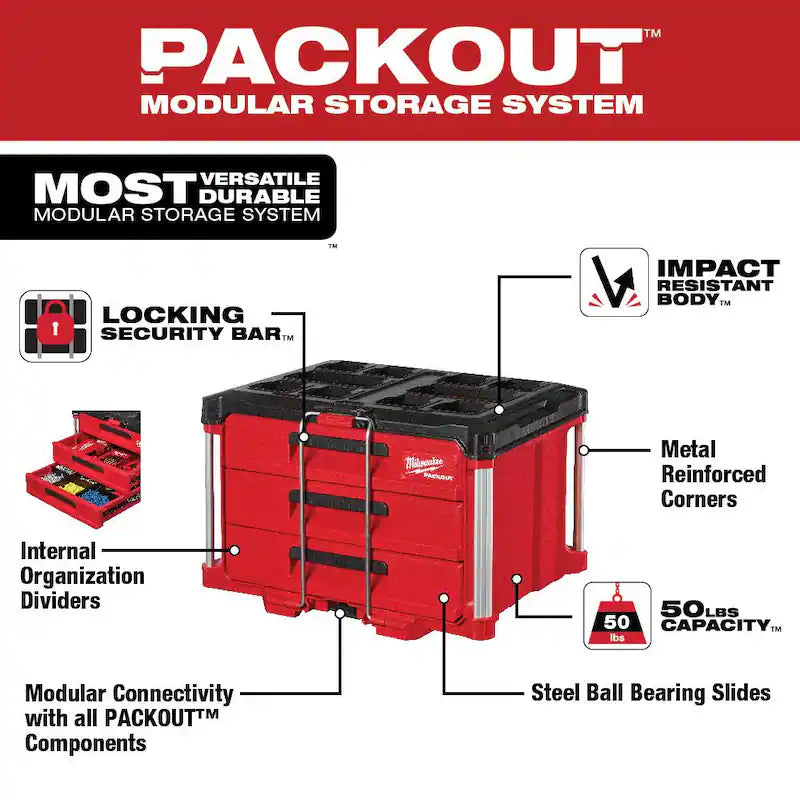 22 in. Rolling Tool Box and 3-Drawer U683