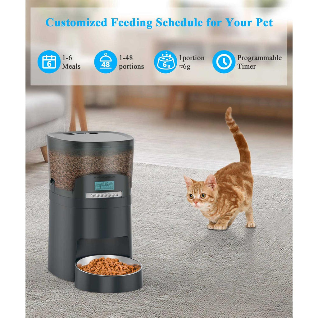 4.5l Automatic Pet Feeder 6 Meal Portion Control E596