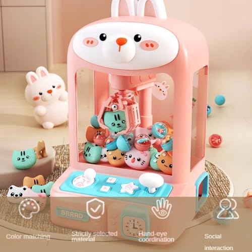 Mini Claw Machine Electronic Arcade Candy Grabber with Sound & 20 Mini Plush Toys K35482