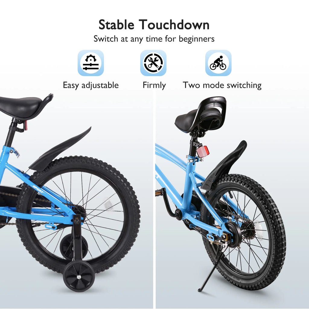 Blue Kids Bike with Removable Training Wheels F510214